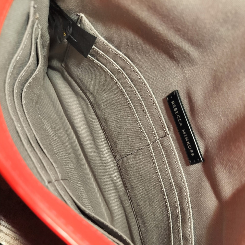 Rebecca Minkoff  Envelope Clutch Purse Bag Zipper Edge - Picture 5 of 7